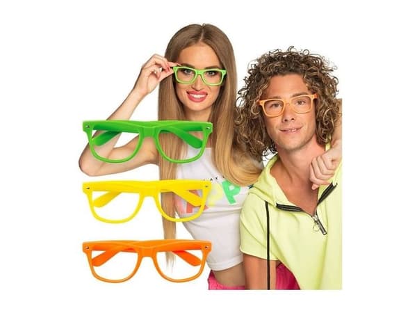 Neon briller, 3 stk