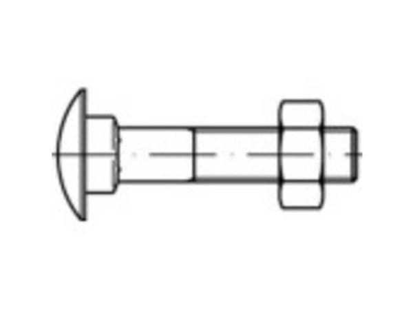 Toolcraft 111278, Skru, Stål, Universell, Flat, M12, Krysshode