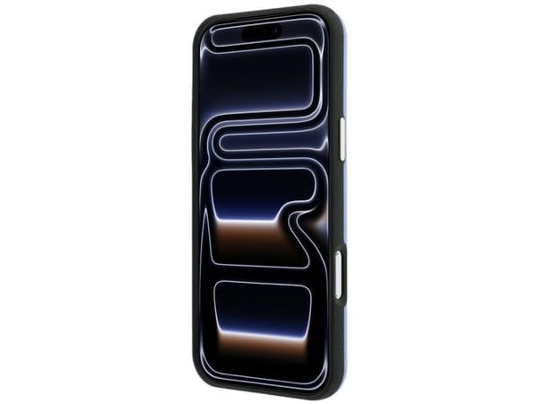 Guess Grained Round Strass Logo MagSafe Case for iPhone 18 Pro Max / 17 Pro Max - Blue