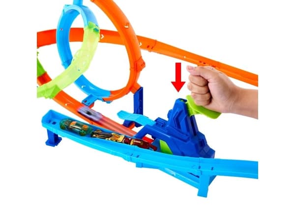 Hot Wheels Stunt Tracks Double Loop Smash