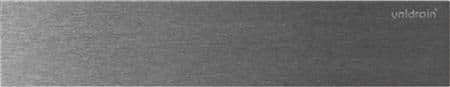 Unidrain HighLine panel. Line - Rostfritt. Borstat. 700mm. Komplett