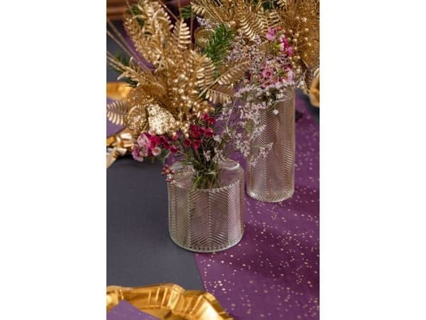 Guldfärgad glasvas, 10 cm