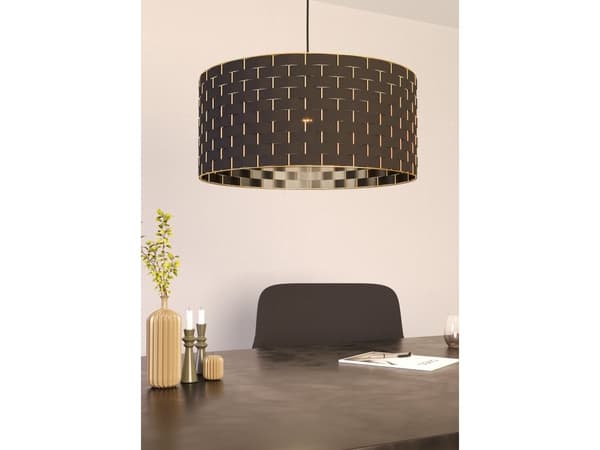 EGLO MARASALES pendellampe E27 Ø550 sort/BM