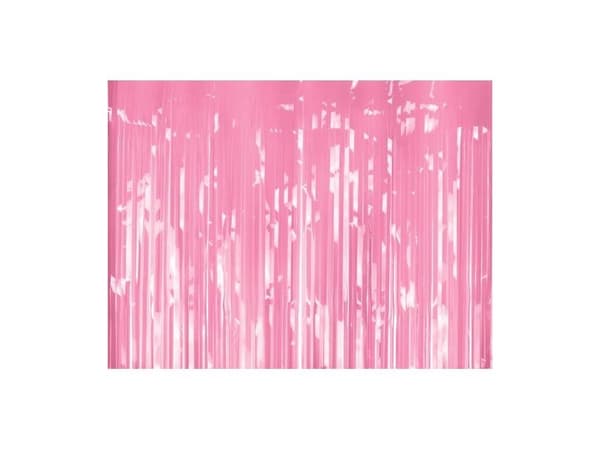 Pastellrosa dörrgardin