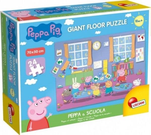 Lisciani Gigantpussel Peppa Pig, 24 bitar