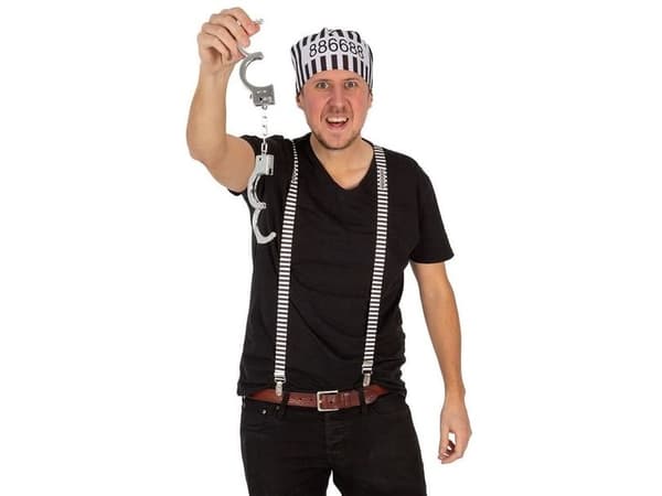 Karneval utklädningsset fånge