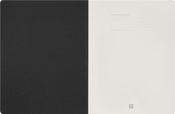Student Cahier Blank XXL Sort