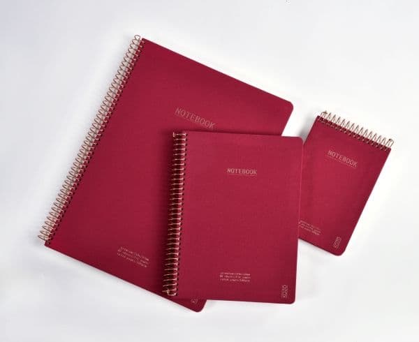 KOZO Notebook A4 Premium Berry - (6 stk.)