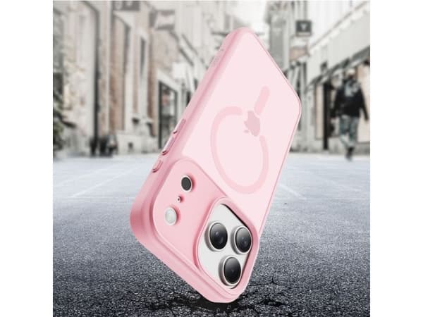 Tech-Protect MagMat MagSafe-etuiet til iPhone 17 Pro Max – rosa