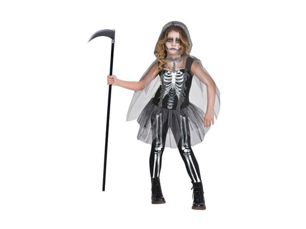 Skeleton Reaper Girl kostume