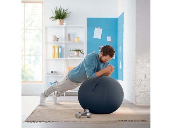 Balanseball Leitz Ergo Cosy Active, grå, Ø65 cm