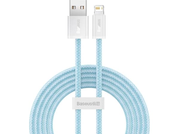 Baseus USB-A til Lightning-kabel 2 m turkis (BSU3002BLU)