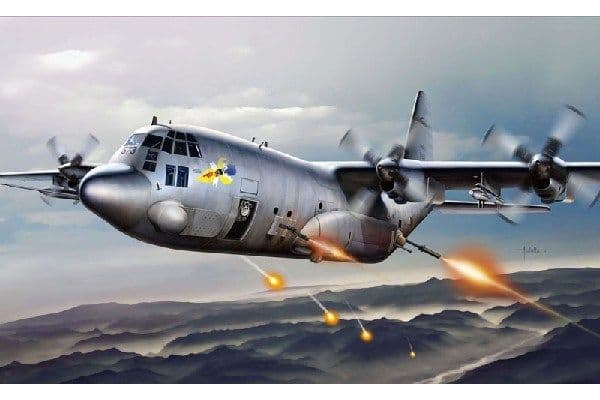Plastmodell av Lockheed Martin AC-130H Spectre