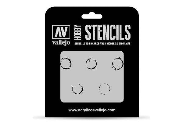 Vallejo stenciler – Drum Oil Markings