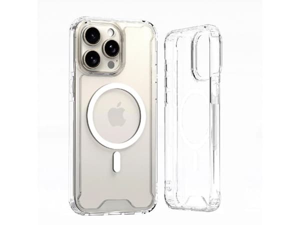 Clear Corner Case MagSafe til iPhone 16 Pro Max - gjennomsiktig