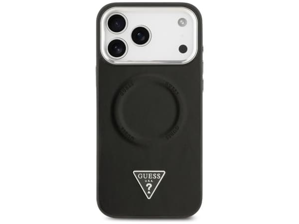 Etui Guess Triangle Logo MagSafe do      iPhone 17 Pro Max czarny