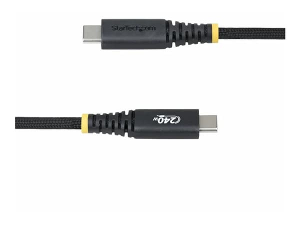 StarTech.com 3m USB-C latauskaapeli, 240W, silikonivaippa w/Braid - USB-kaapeli - USB-C (uros) - USB-C (uros) - USB 2.0 - 48V - 5A - 3m - Extended ...