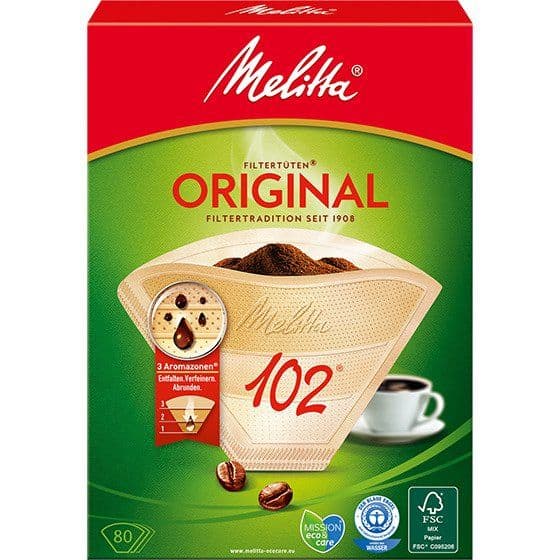 Melitta Kaffefilter 102 - 80 stk.