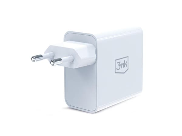 3mk FlowPower 45 W 1A1C PD3.0 QC4+ valkoinen