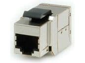 ROLINE Cat.6a Keystone Modular Coupler, shielded, Sølv