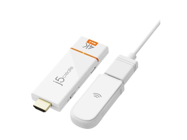 j5create ScreenCast 4K JVAW76MAX - Trådløs video/lyd-utvider - HDMI - opp til 15 m