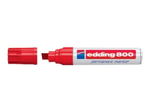 Permanentmarker Edding 800, sned spets, blå