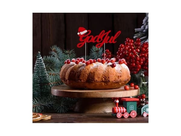 Tårtdekoration God Jul