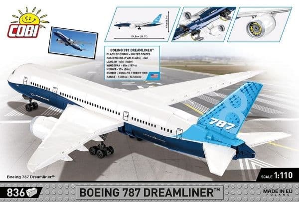 COBI 26603 Boeing 787 Dreamliner 836 pads