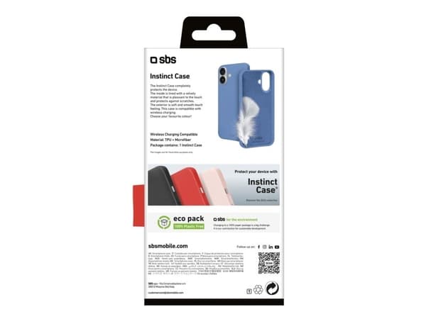 SBS Instinct Case for iPhone 16 Plus - Blue