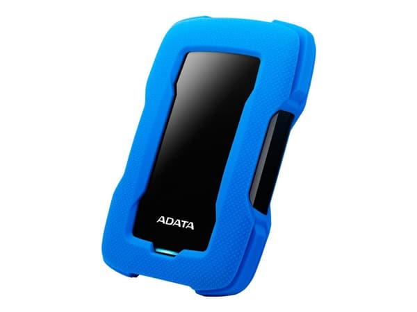 ADATA HD330 - Hårddisk - 1 TB - extern (portabel) - USB 3.1 - 256 bitars AES - blå