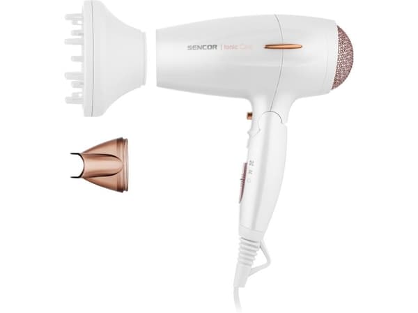 Hårføner Sencor DRYER SHD 7200 GD WHITE-GOLD FOLDING DIFFUSER