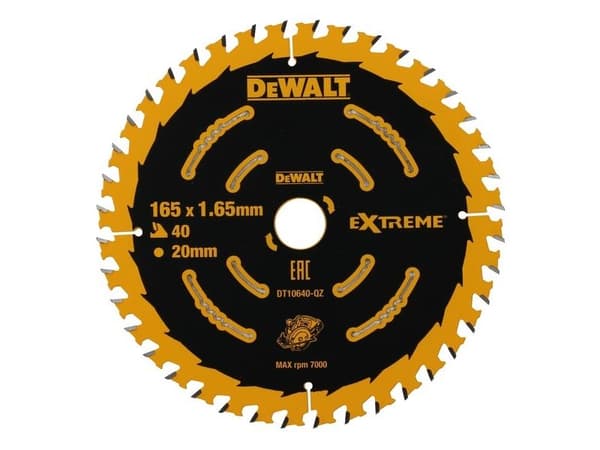 Extreme DeWALT - Cirkelsågblad - 165 mm - 40 tänder