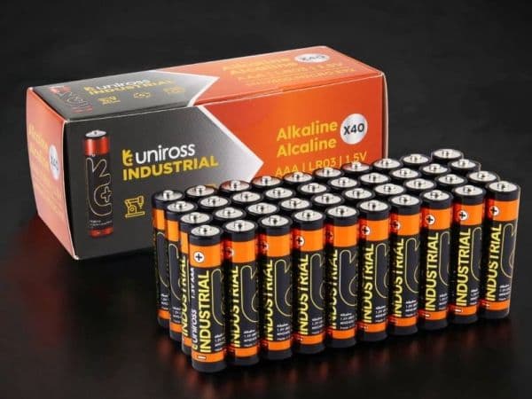 Uniross Industrial Alkaline batteri LR03 BOX 40 st