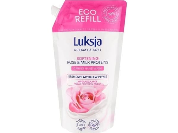 Sarantis Luksja Liquid Soap 900ml Rose Refill