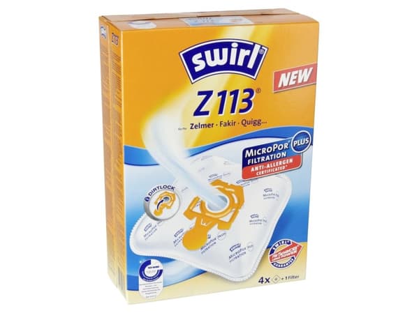 Swirl Z 113, Støv pose, Hvit, 4 stykker