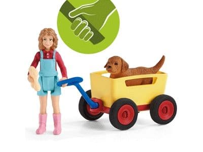 Schleich Puppy Wagon Ride