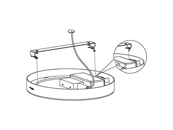 EGLO MOLAY LOFT Ø285 2300LM 3000K SILVER