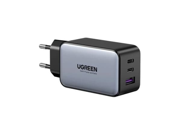 Ugreen Laturi UGREEN Nexode Air 65W USB-A, 2xUSB-C harmaa