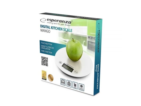 Esperanza MANGO - Kjøkkenvekt - hvit