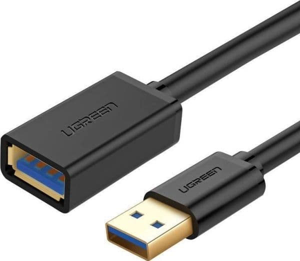 Ugreen USB-A - USB-A USB-kabel 1 m Svart (10368B)