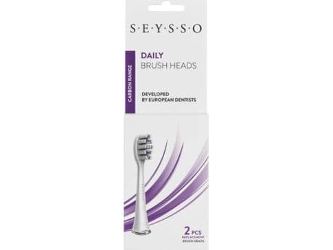 Seysso Carbon Daily SE0103 børstehode 2-pak