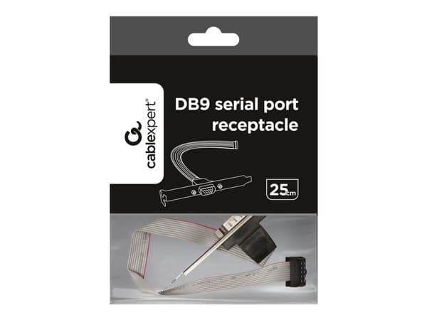 Cablexpert - Serielt panel - DB-9 (hann) til 10 pin IDC (hann) - 25 cm