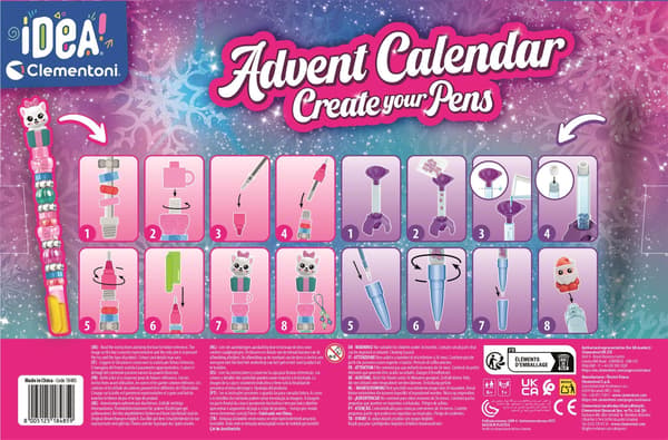 Clementoni Create Your Pens Advent Calendar (Int1 + Int2)