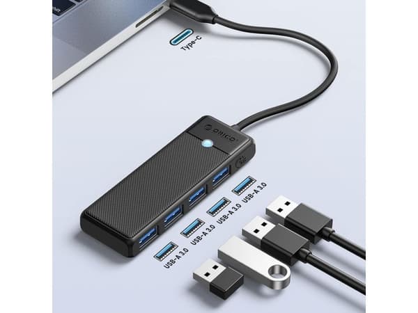 Orico USB A3.0x4 4-in-1 Hub Adapter