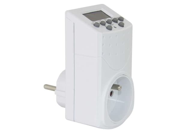 Emos P5506, Daglig timer/veckotimer, Vit, Knappar, 230 V, 2000 W, 8,7 A
