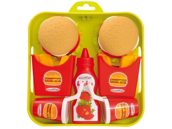 Hamburger bakke m/8 dele 19,5 cm - 100% Chef