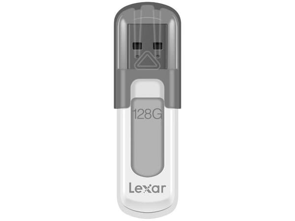 Lexar JumpDrive V100 - USB-flashstasjon - 128 GB - USB 3.0 - grå