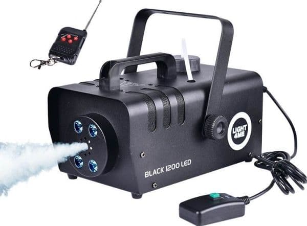 LIGHT4ME BLACK 1200 LED – røykmaskin, tåke/mis
