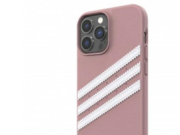 Adidas OR formstøpt PU-etui til iPhone 13 Pro Max - Rosa