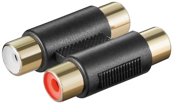 Goobay A 181 G, 2xRCA, 2xRCA, Sort